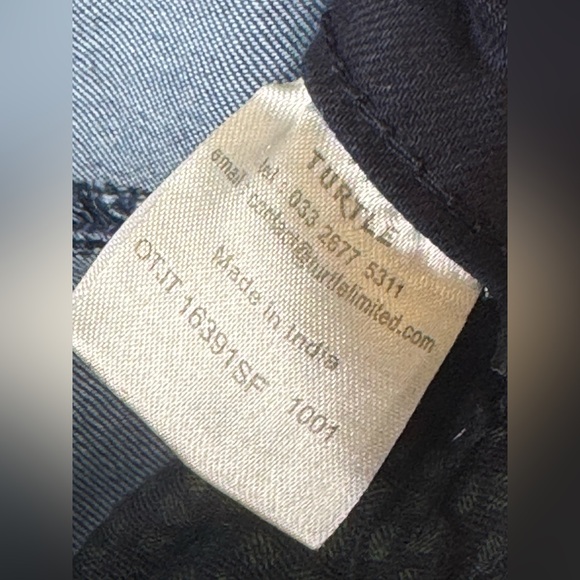 Turtle Sports Club Blue Denim Skinny Jeans Y2K 90’s - Picture 8 of 9